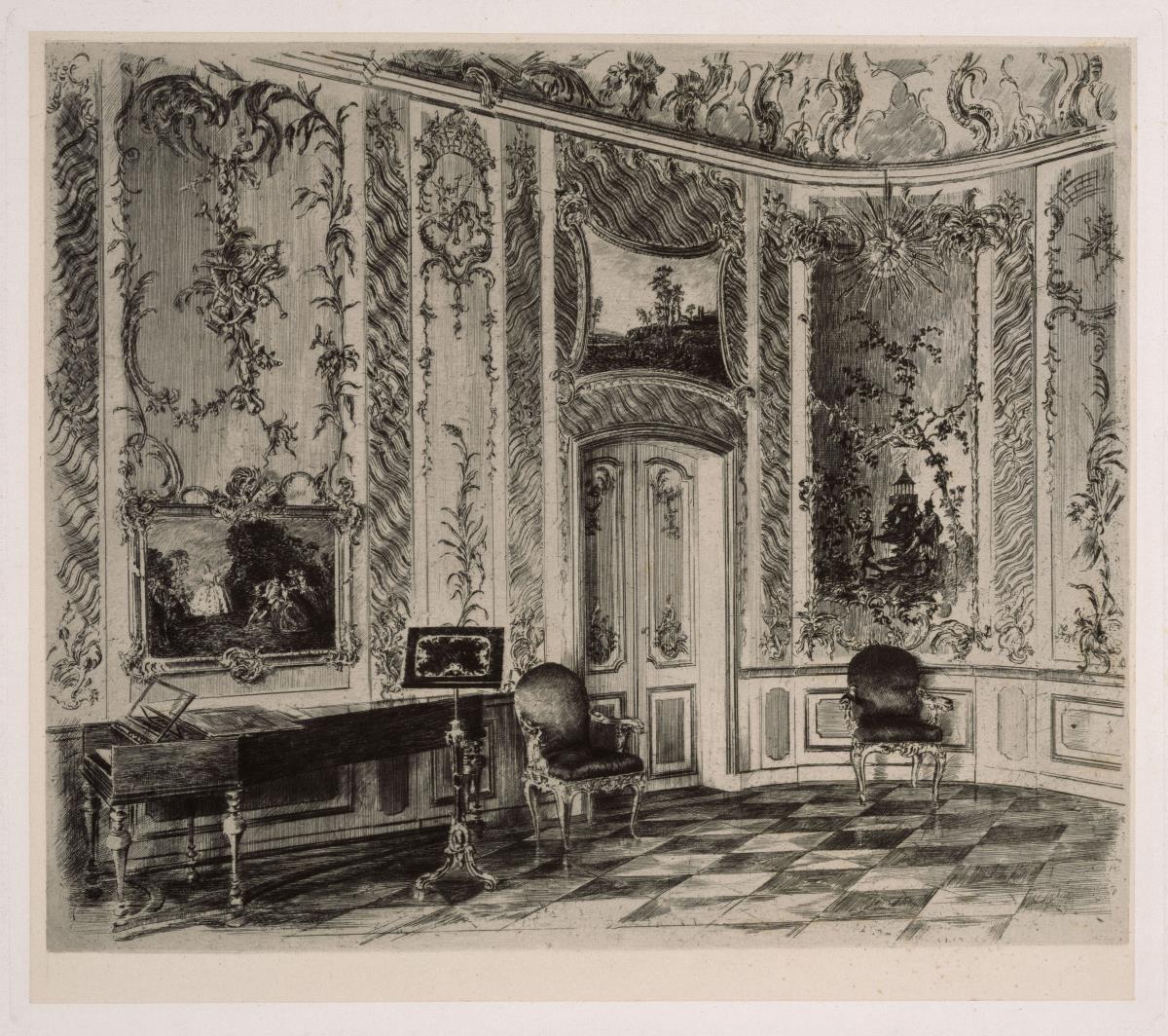 Musikzimmer Friedrichs II. im Potsdamer Stadtschloss