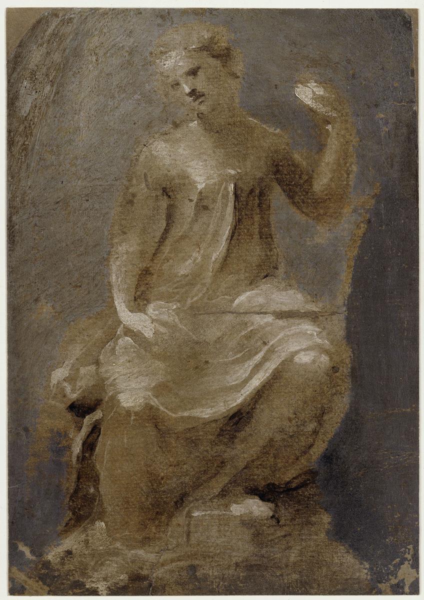 Thronende weibliche Figur (Amor Patriae)