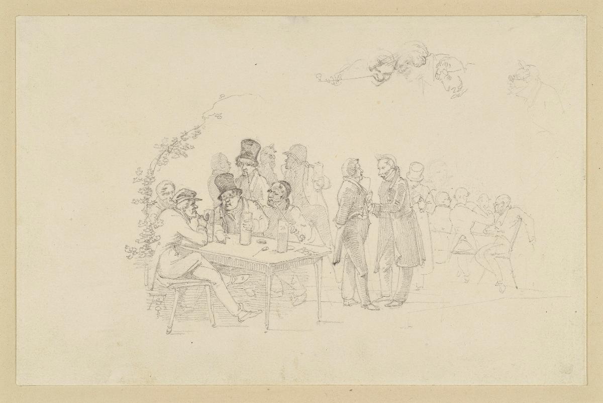 Philistergesellschaft im Biergarten