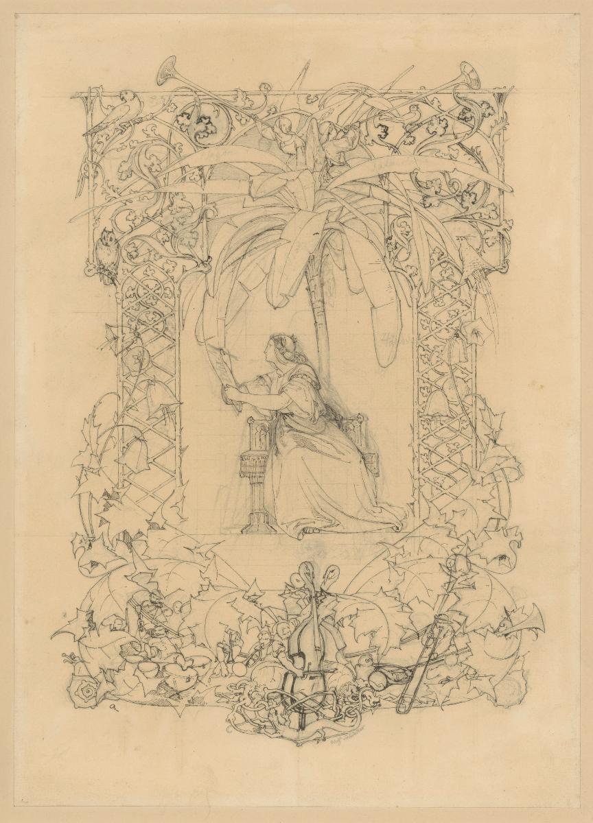 Dedikationsblatt zum Prachtexemplar des Oratoriums "Paulus" von Felix Mendelssohn-Bartholdy