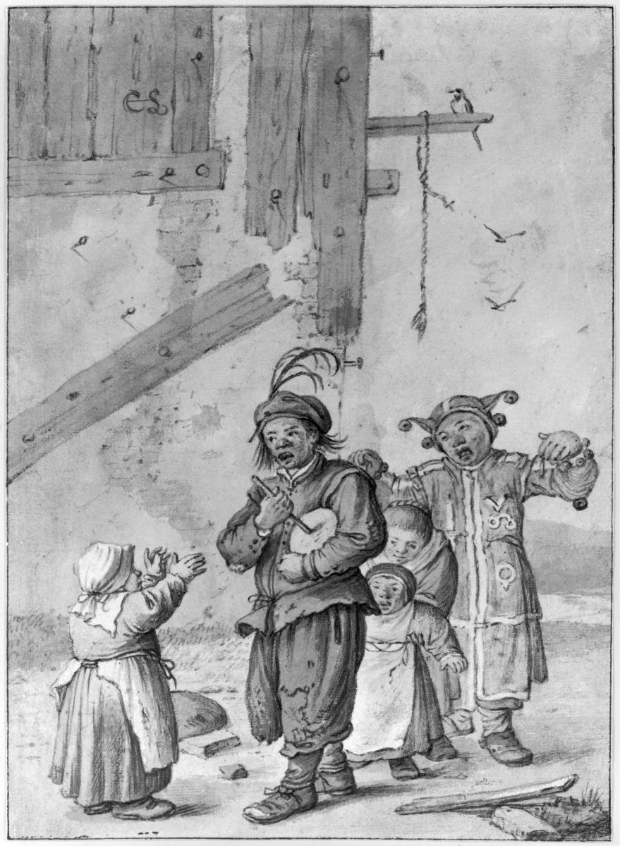 Kinder mit Rommelpott und Schellen