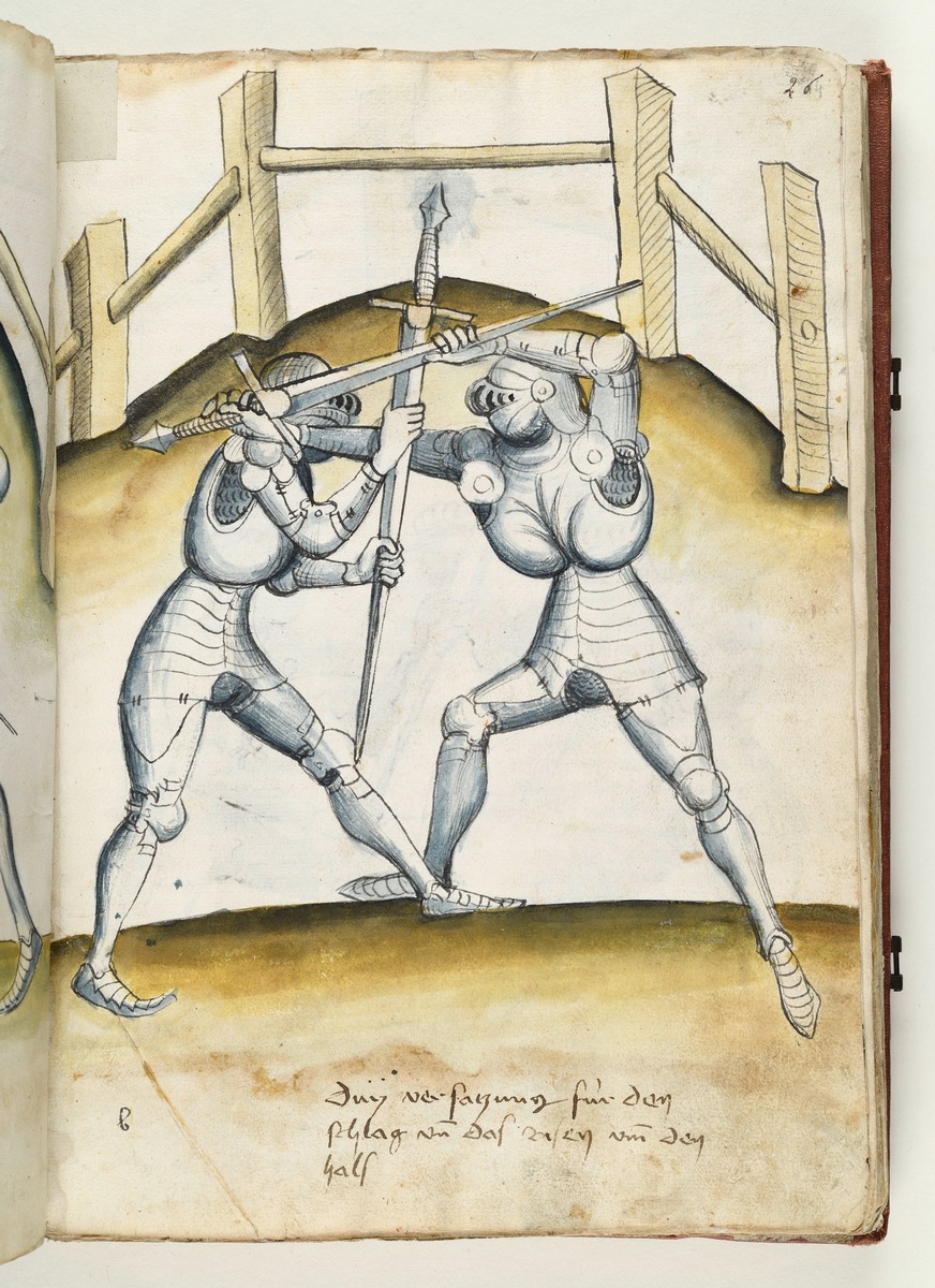 Abwehr des Schlages und Handgemenge. Fecht- und Ringerbuch der Brüder vom Stain (nach Talhoffer)