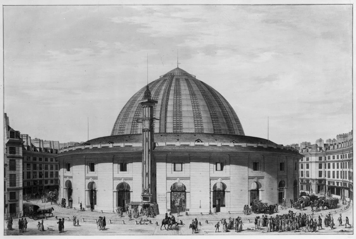 Die neue Kornhalle (Halle aux blés) von Paris