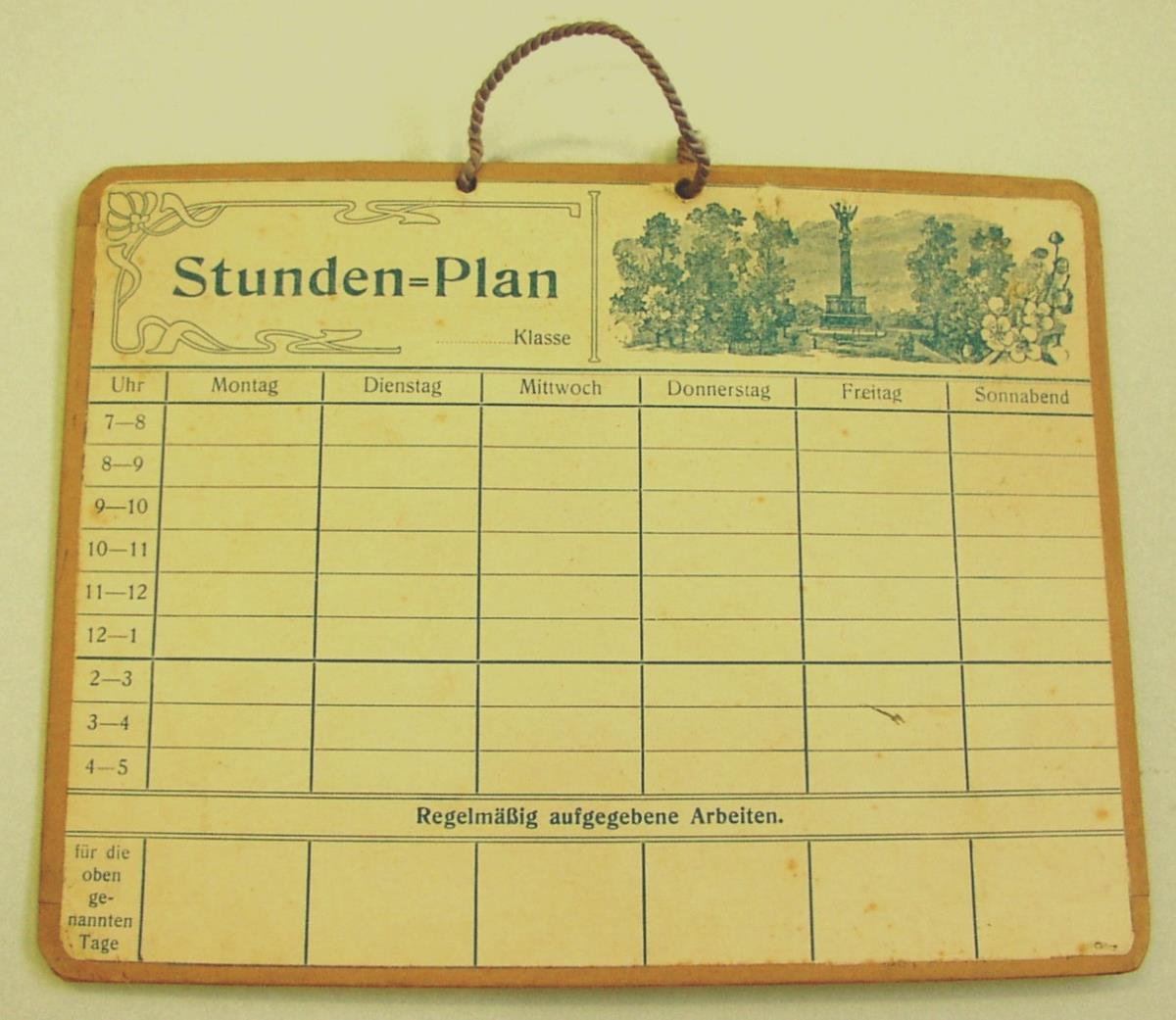 o.T. [Stunden-Plan]