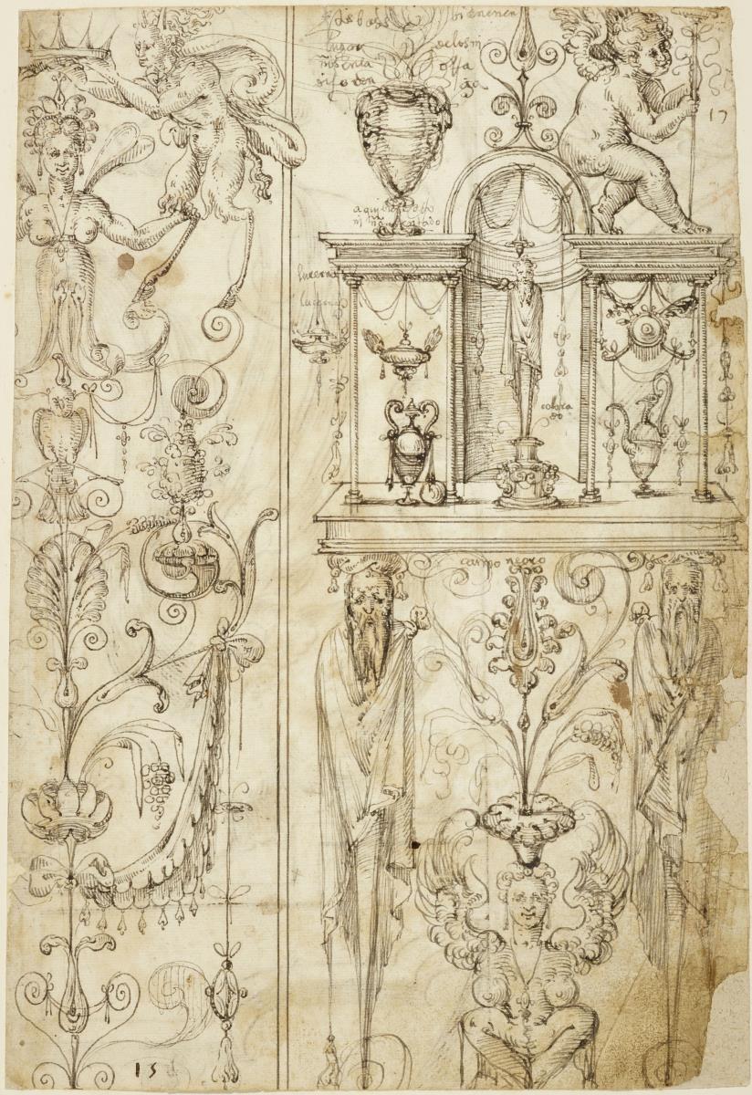 Grotesken und Verzierungen (für die Kathedrale von Santo Domingo de la Calzada)