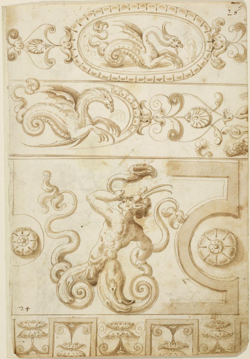 Grotesken und Verzierungen (für die Kathedrale von Santo Domingo de la Calzada)