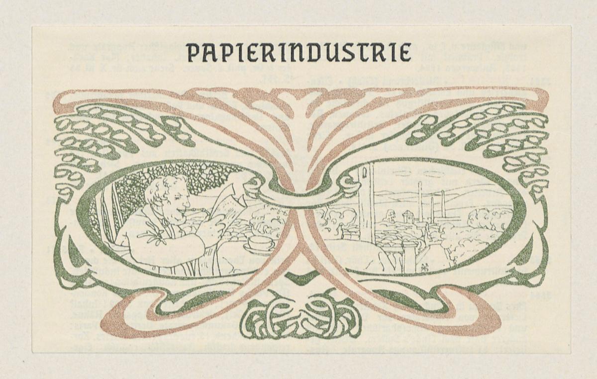 Papierindustrie. Aus: Amtlicher Katalog des Deutschen Reiches. Weltausstellung in Paris 1900