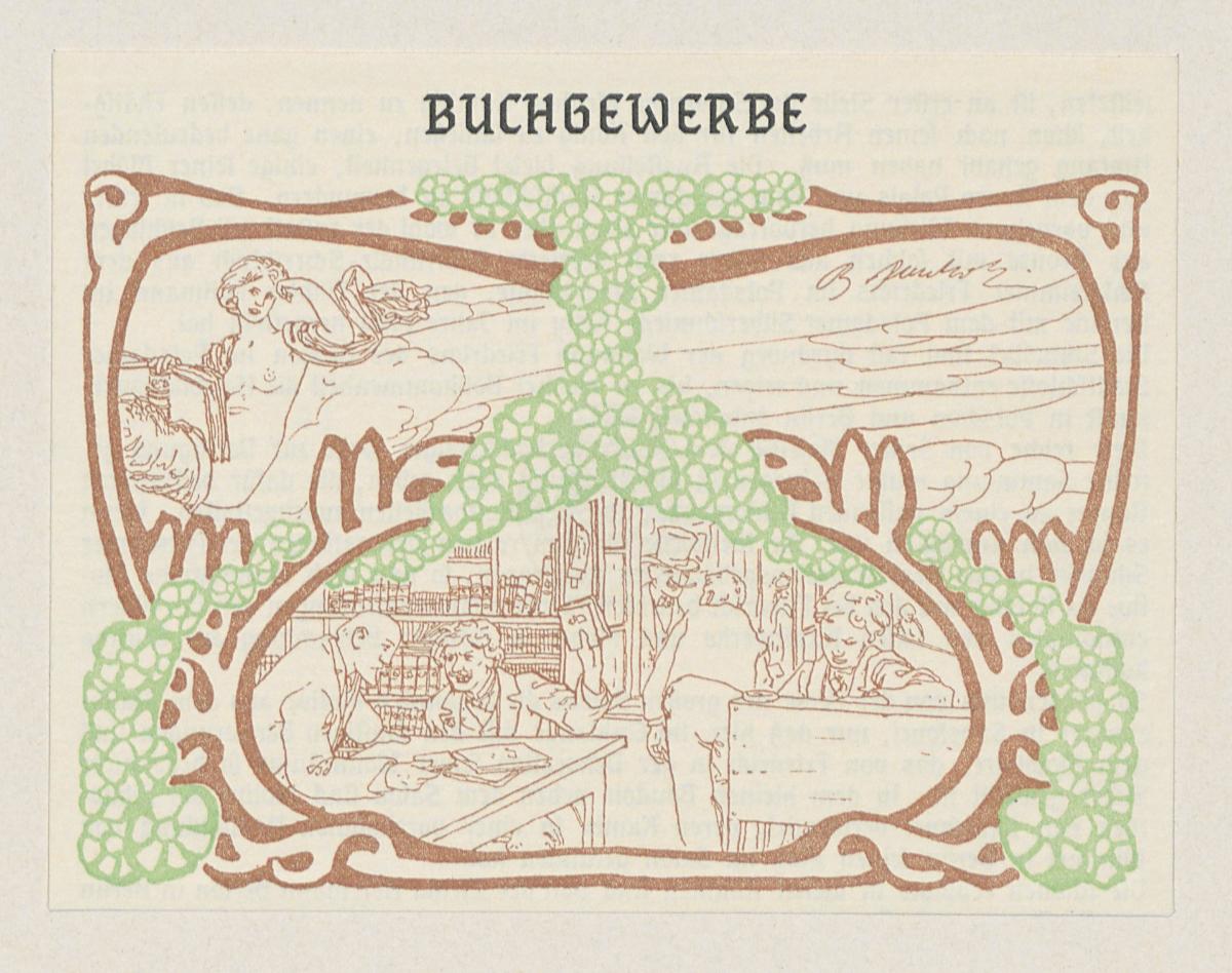 Buchgewerbe. Aus: Amtlicher Katalog des Deutschen Reiches. Weltausstellung in Paris 1900