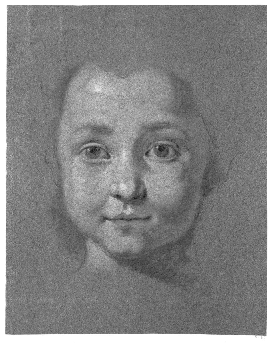 Kopf eines Kindes, von vorn