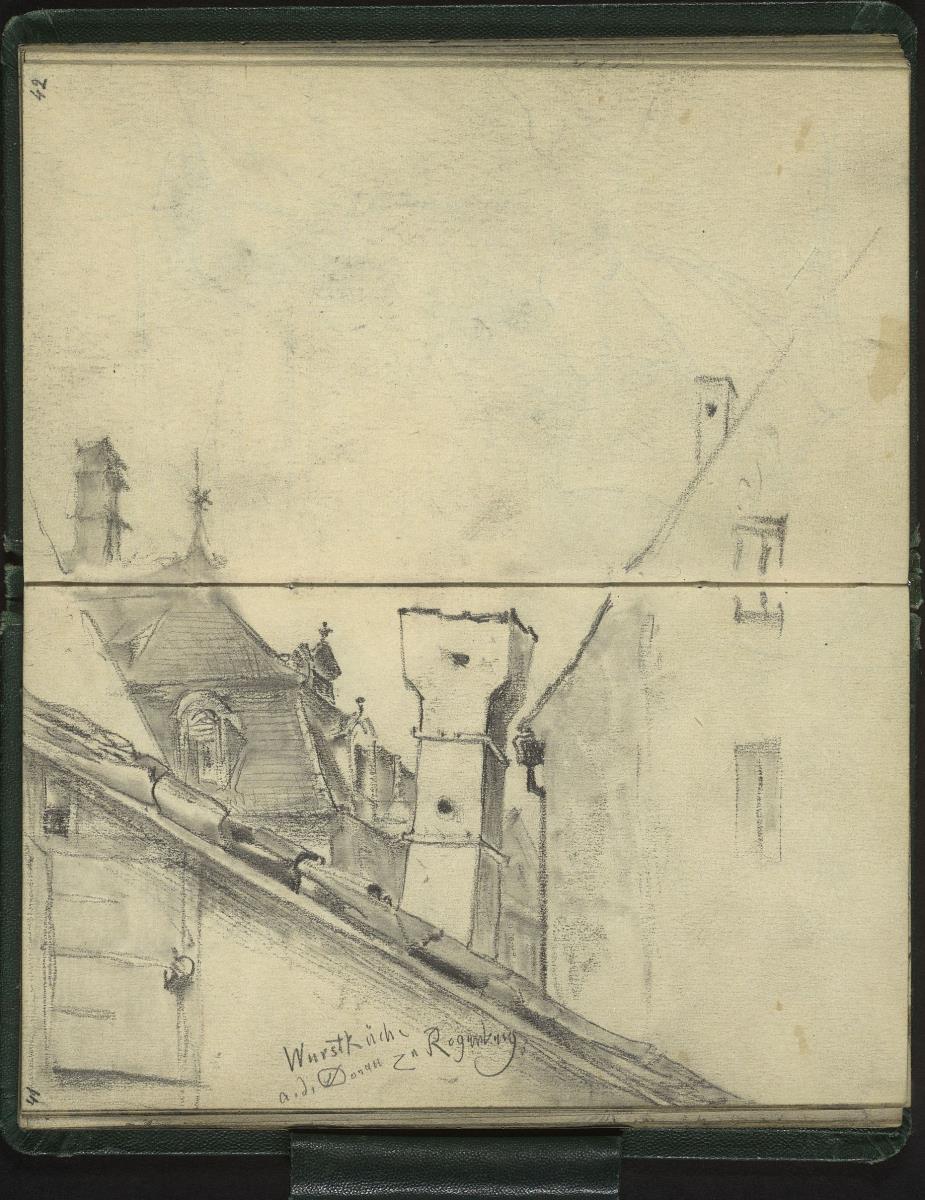 Giebel und Dächer in Regensburg