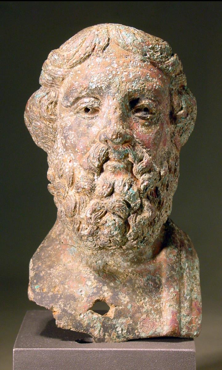 Römisches Bildnis des Dichters Homer (Porträtherme)