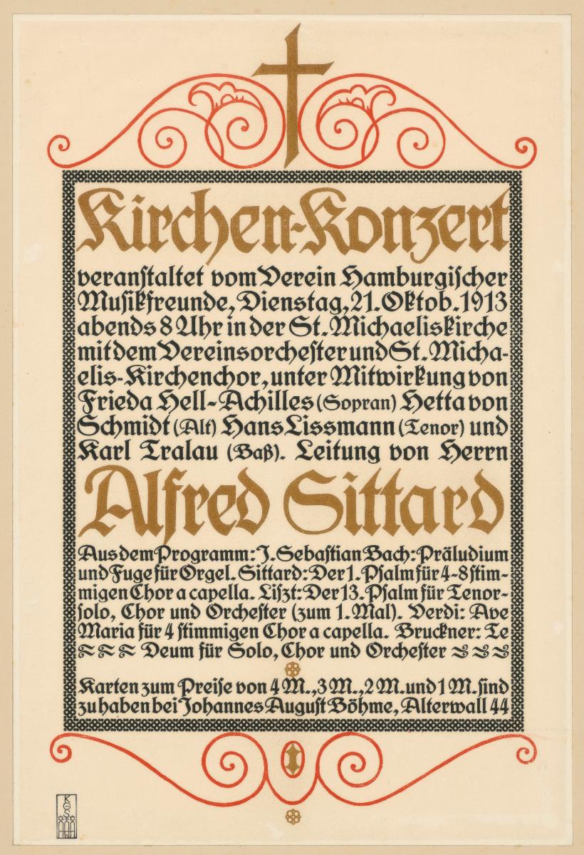 Kirchen-Konzert veranstaltet vom Verein Hamburgischer Musikfreunde