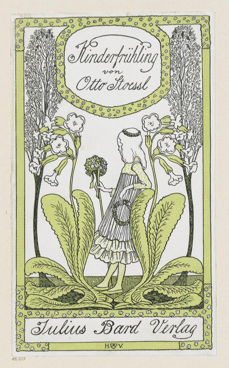 Umschlagtitel zu Otto Stoessl, Kinderfrühling