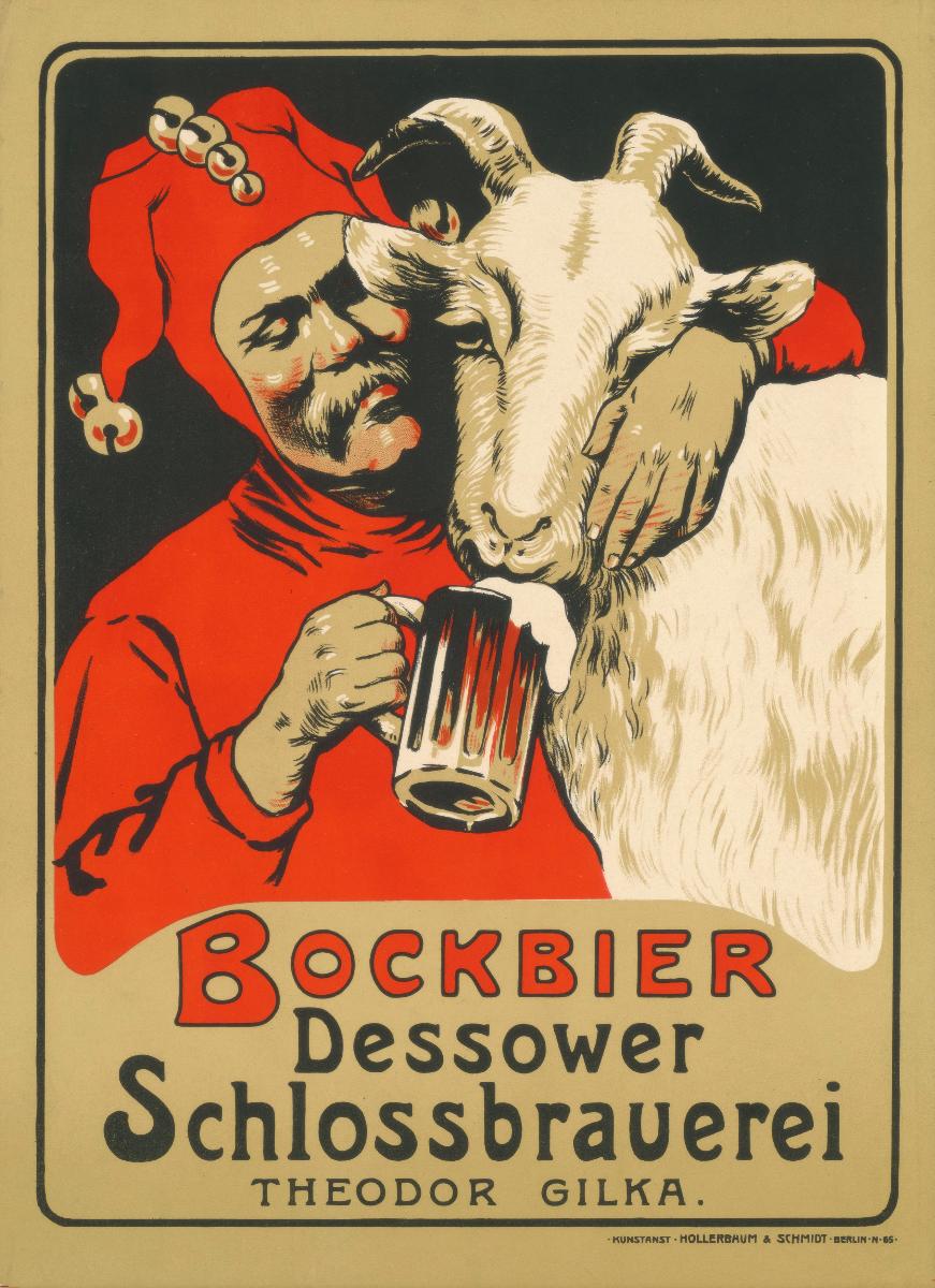 Bockbier. Dessower Schlossbrauerei Theodor Gilka