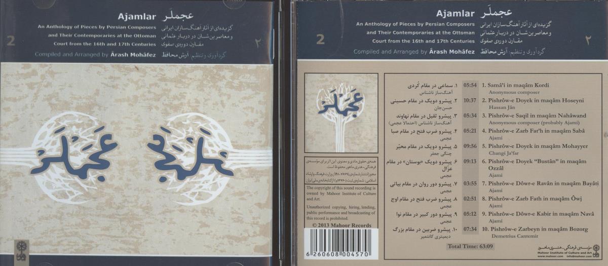Ajamlar. An Anthology of Pieces by Persian Composers and Their Contemporaries at the Ottoman Court from the 16th and 17th Centuries 2