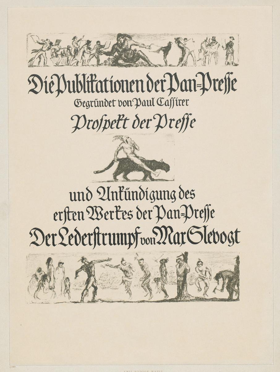 Prospekt der Pan-Presse