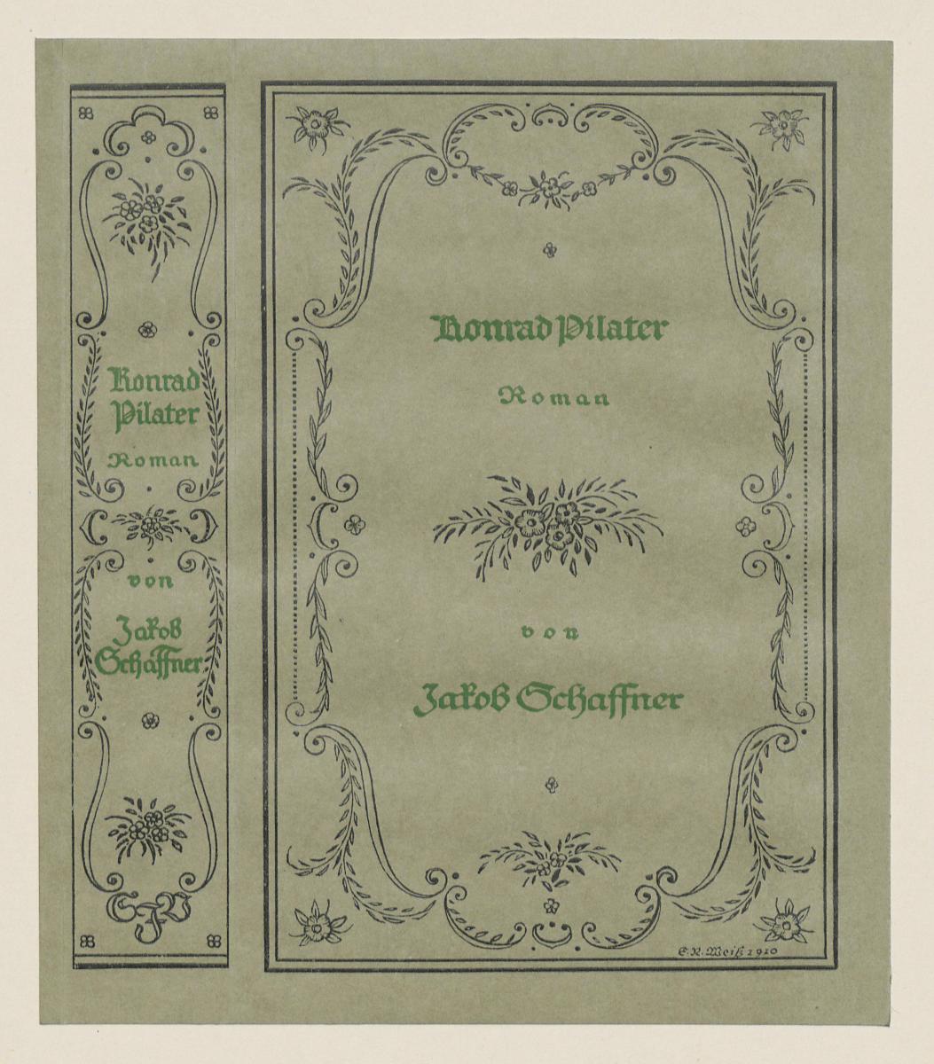 Einband für Jakob Schaffner, Konrad Pilater