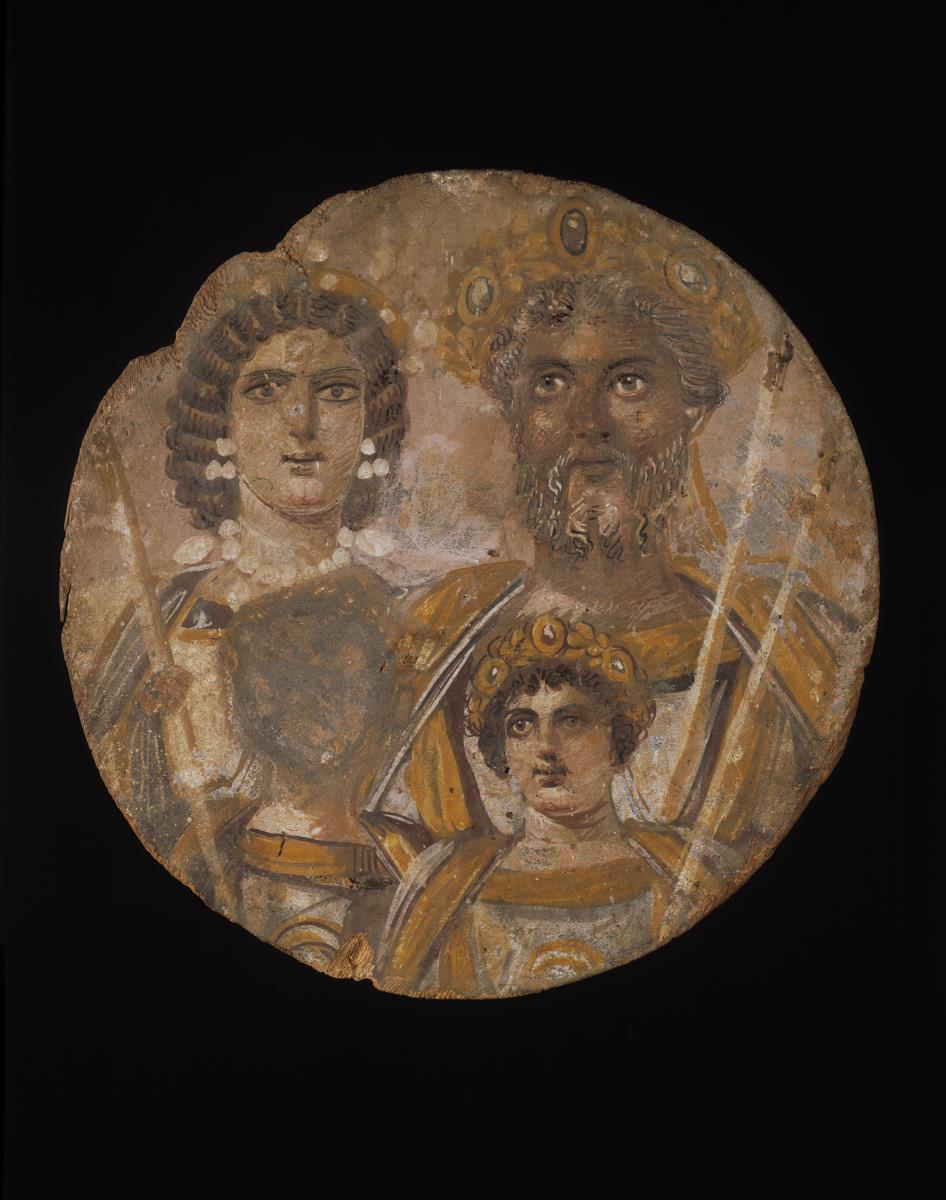 Tondo: Tafelbild der Familie des Septimius Severus