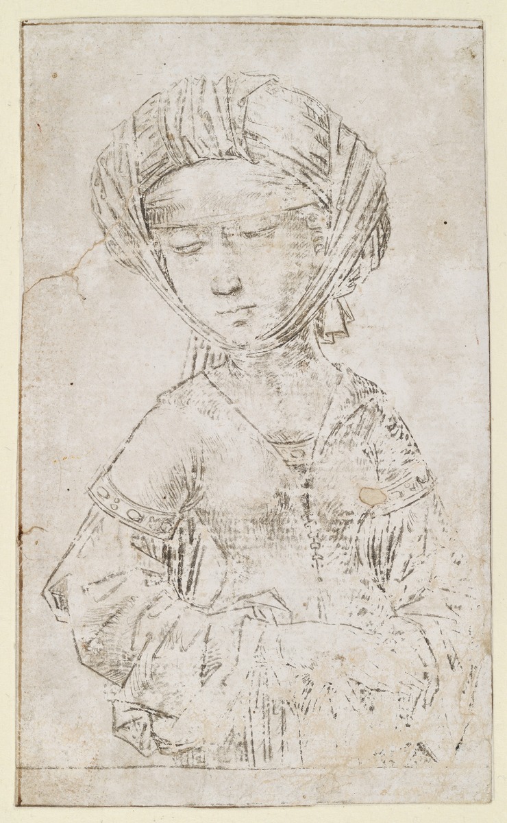 Halbfigur einer Heiligen (hl. Magdalena?)