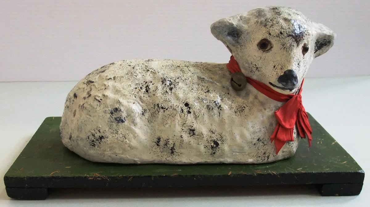 Gebildebrot-Abguss in Form eines Lamms