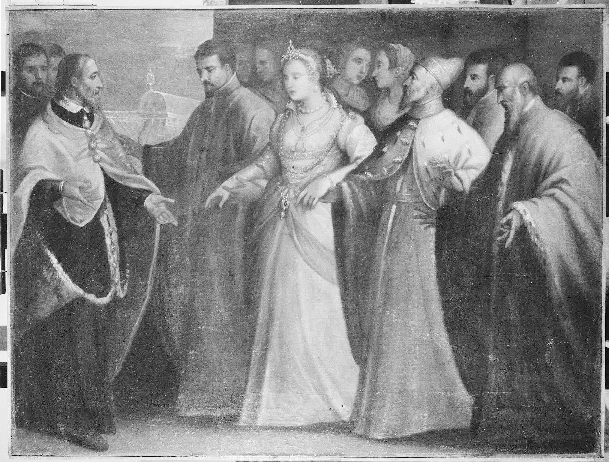 Caterina Cornaro, von der Republik Venedig als Tochter adoptiert, tritt die Reise nach Zypern an