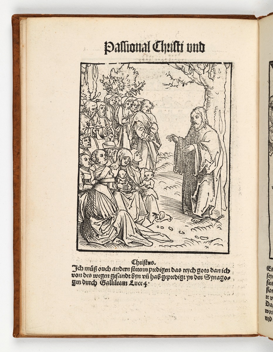 Christus predigt. Martin Luther: Passional Christi und Antichristi. Johann Grünenberg: Wittenberg 1521