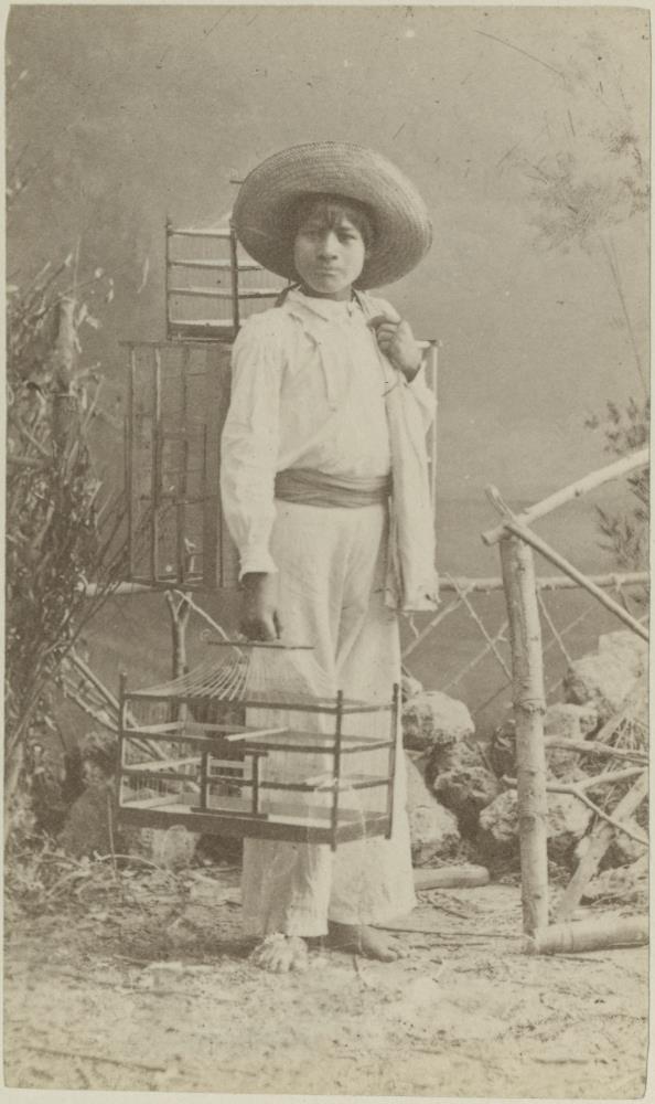 Atelier-Aufnahme aus Mexiko (Cartes de Visite)
