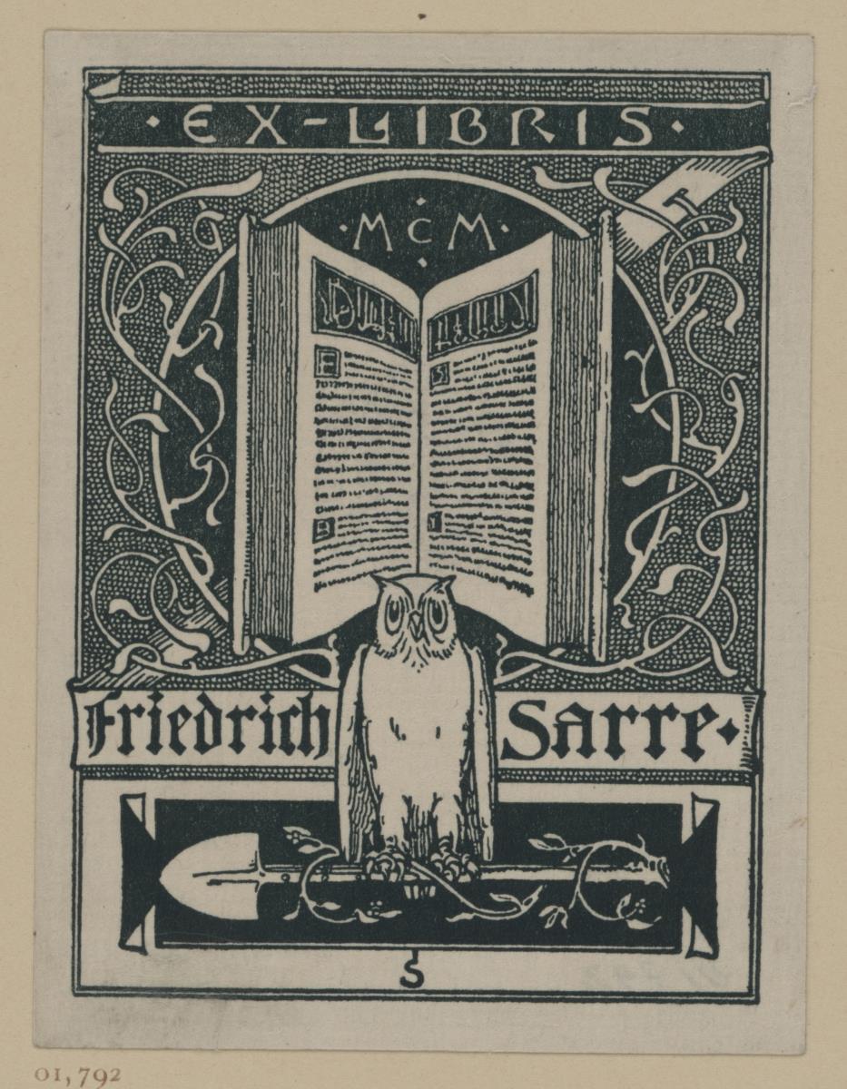 Ex libris Friedrich Sarre