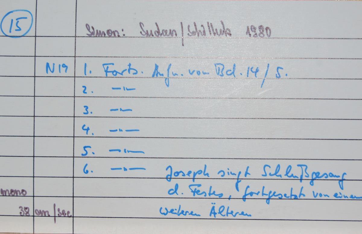 Simon Sudan/Schilluk 1980