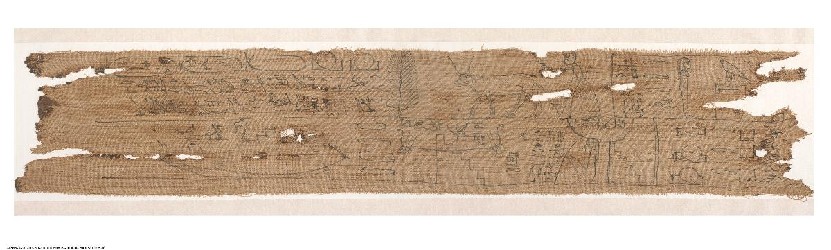 Hieratische Leinenstreifen (Mumienbinden) mit dem Totenbuch des Priesters Hor (Berlin P 3073 + London BM EA 10265-66 + NY PML Amherst 41)