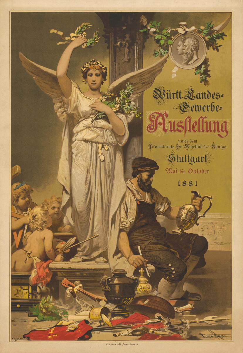 Württembergische Landes-Gewerbe-Ausstellung Stuttgart Mai bis Oktober 1881