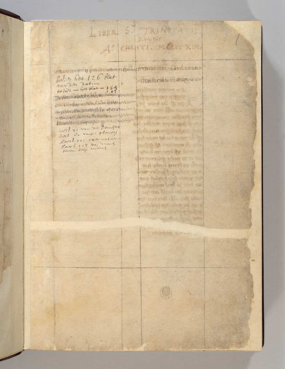 Buch der heiligen Dreifaltigkeit. Textseite
