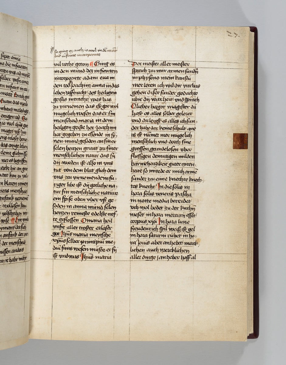 Buch der heiligen Dreifaltigkeit. Textseite
