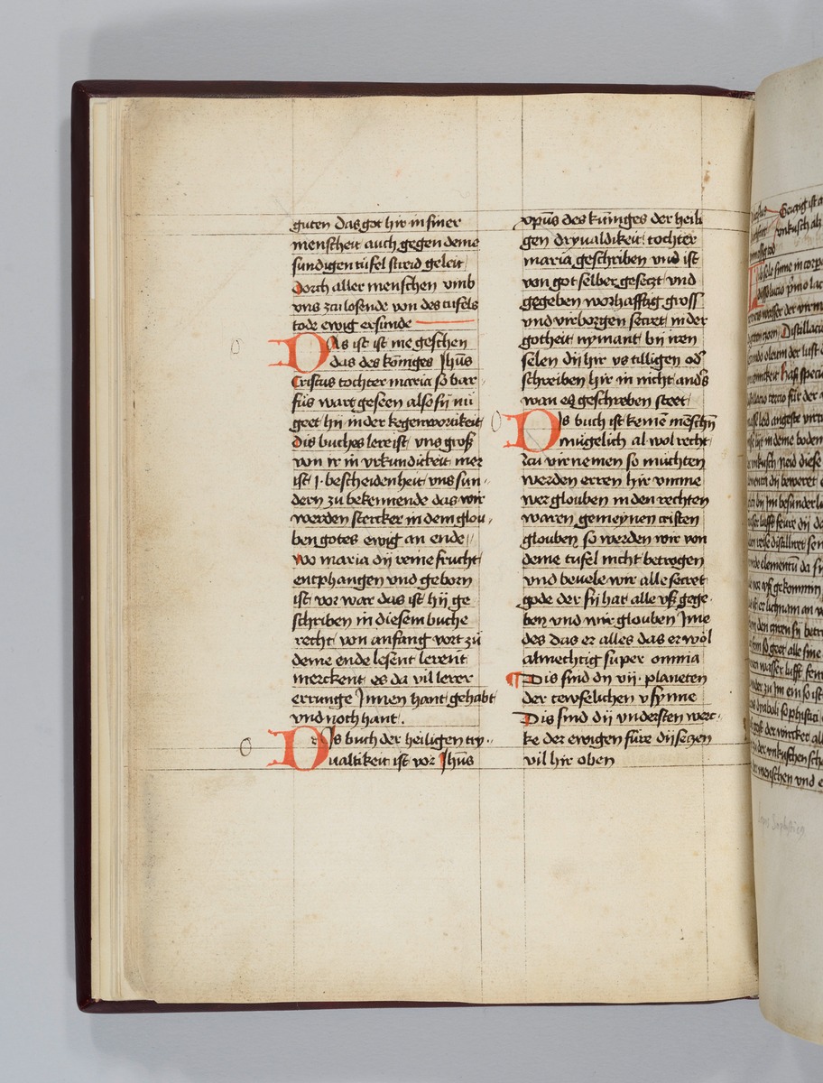 Buch der heiligen Dreifaltigkeit. Textseite