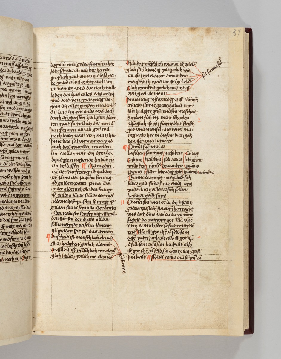 Buch der heiligen Dreifaltigkeit. Textseite