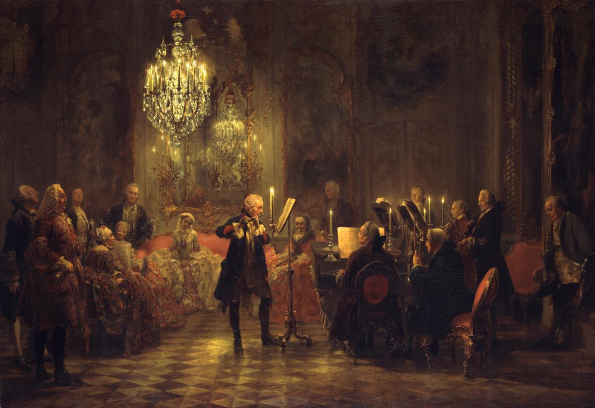 Flötenkonzert Friedrichs des Großen in Sanssouci