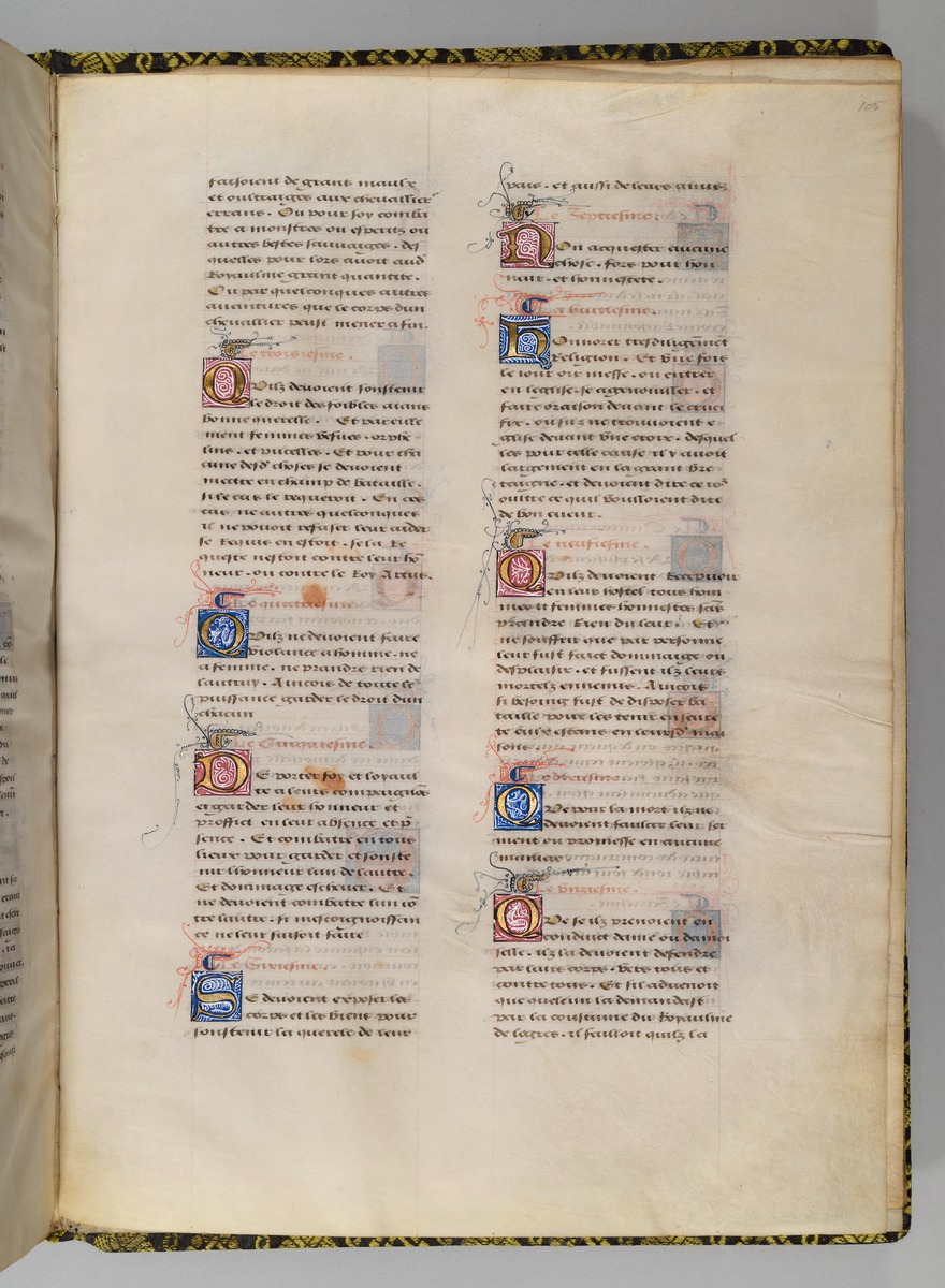 Seite aus Wappenbuch, Le blason d'armes de tous les Royaulmes et des chevaliers de la Table ronde