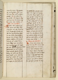 Textseite. Raimund, Das Leben der Hl. Katharina von Siena (geschrieben von der Nonne Elisabeth Warüssin)