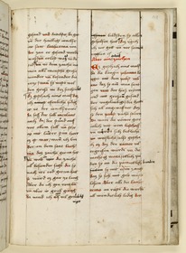 Textseite. Raimund, Das Leben der Hl. Katharina von Siena (geschrieben von der Nonne Elisabeth Warüssin)