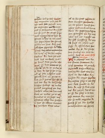 Textseite. Raimund, Das Leben der Hl. Katharina von Siena (geschrieben von der Nonne Elisabeth Warüssin)