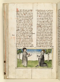 Jesus zeigt der Heiligen sein Herz. Raimund, Das Leben der Hl. Katharina von Siena (geschrieben von der Nonne Elisabeth Warüssin)