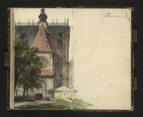 Blick auf das Portal des Meissener Doms