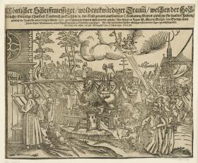 Allegorie auf Luthers Thesenanschlag