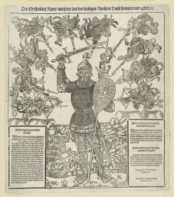 Allegorische Darstellung eines Ritters: Miles Christianus