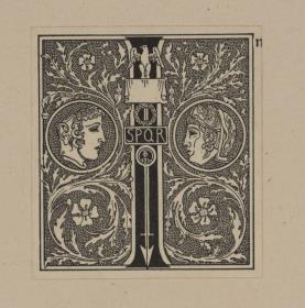 Initiale I für: Heinrich Boos. Geschichte der rheinischen Städtekultur von ihren Anfängen bis zur Gegenwart mit besonderer Berücksichtigung der Stadt Worms. Berlin: Stargardt 1897