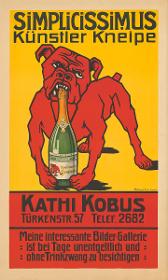 Simplicissimus Künstler Kneipe. Kathi Kobus