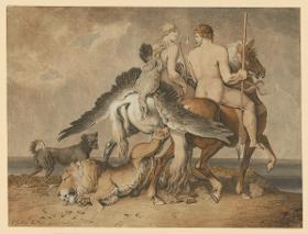 Heimkehr zweier antiker Helden von der Jagd / Kastor und Pollux / Die Stärke des Mannes