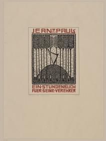 Titelblatt zu Jean Paul Ein Stundenbuch für seine Verehrer