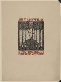 Titelblatt zu Jean Paul Ein Stundenbuch für seine Verehrer