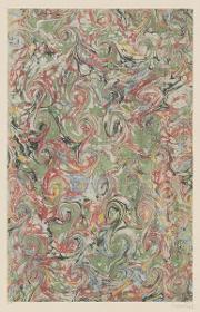 Schneckenmarmorpapier (aus Oevres de Cottart, Paris 1686)